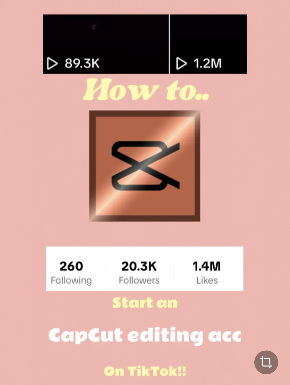 A screen showing how to start an account on TikTok.