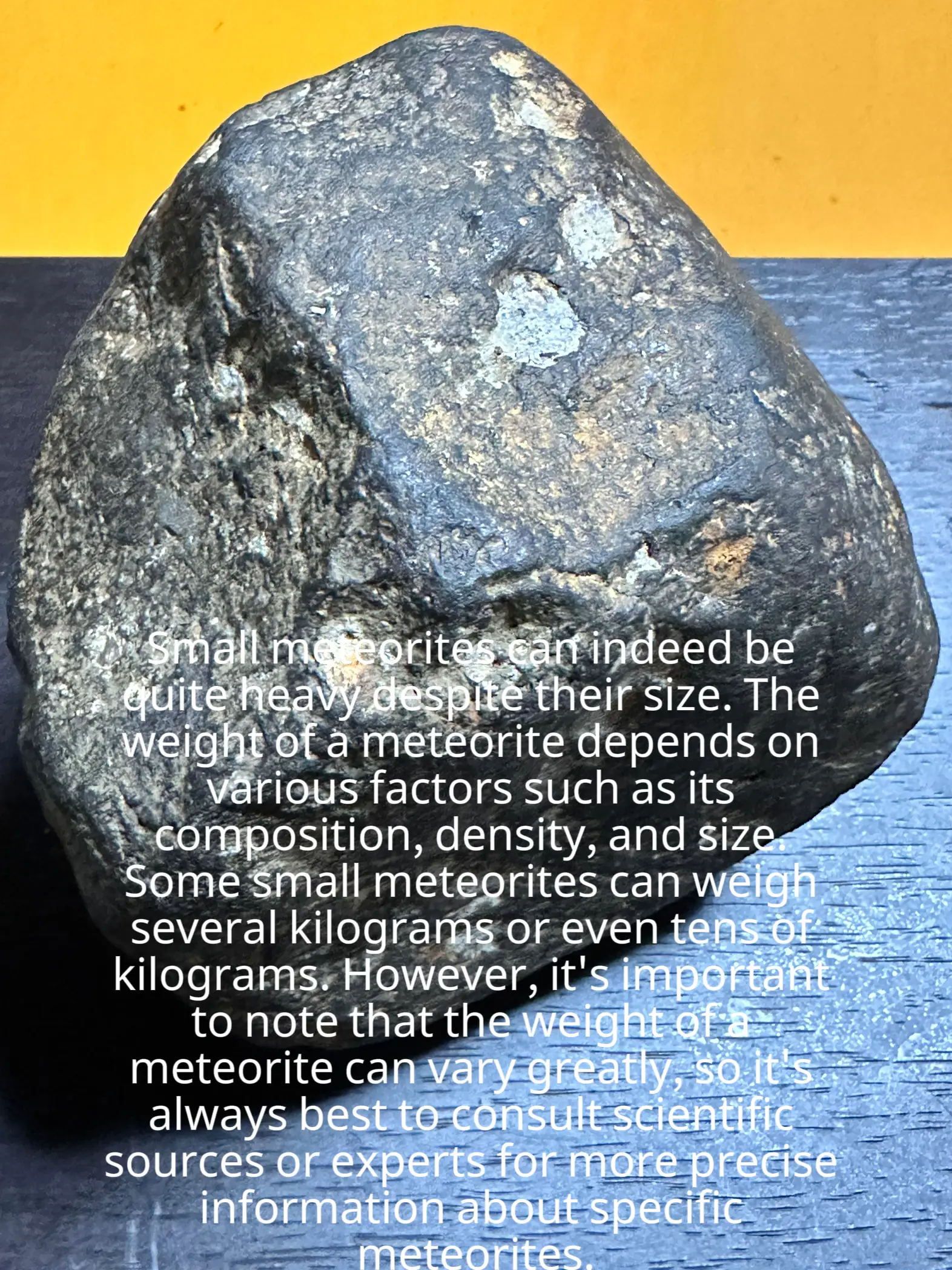 重くて綺麗な岩石（隕石か） - その他