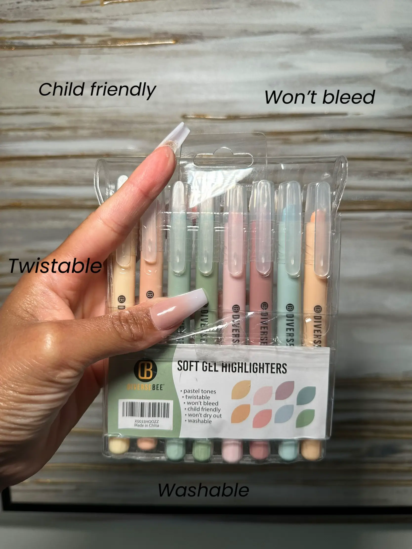 DIVERSEBEE Dual Tip Bible Highlighters and Pens No Bleed, 8 Pack Earthy