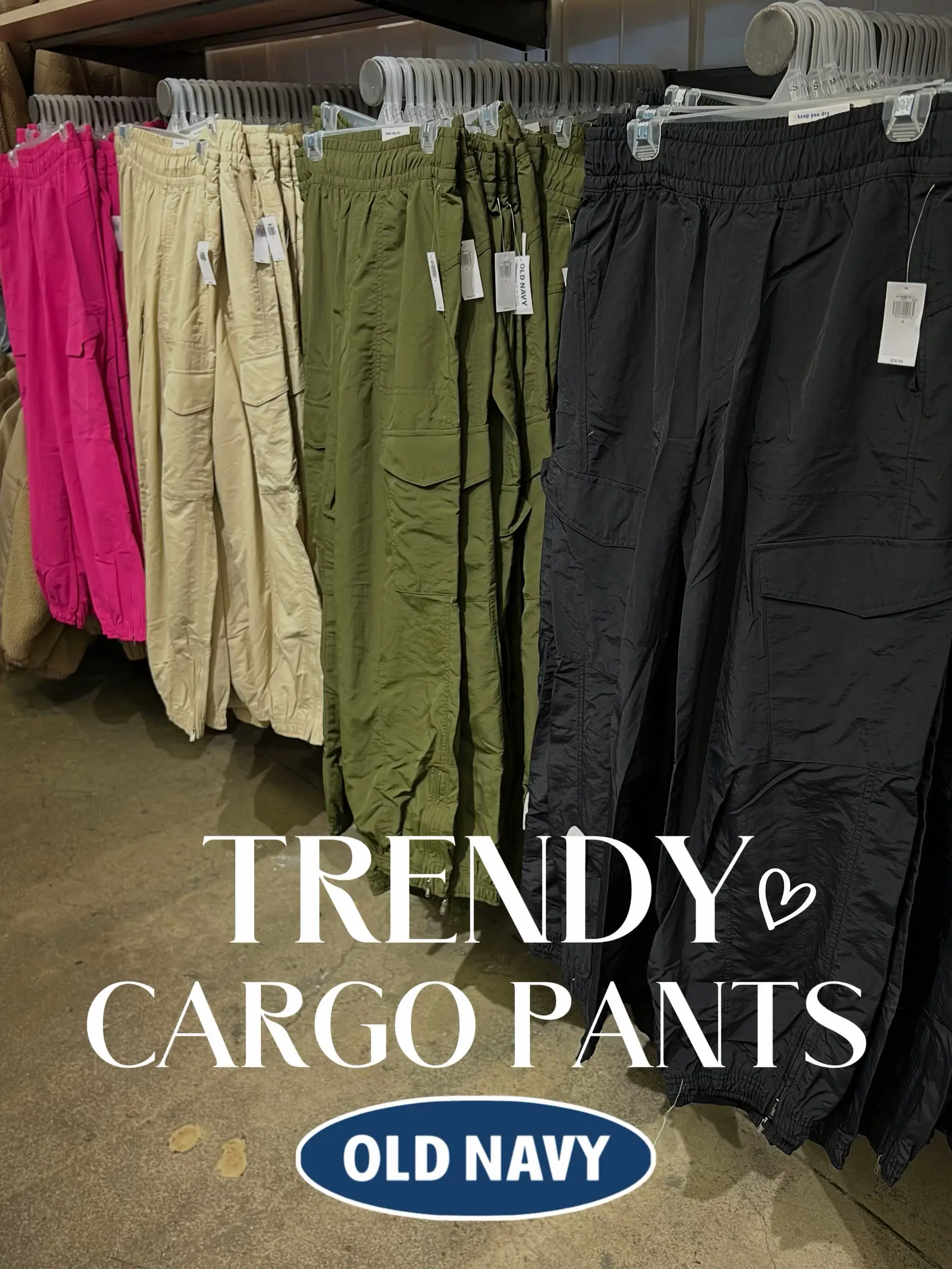 Old Navy Parachute Cargo Jogger Ankle Pants