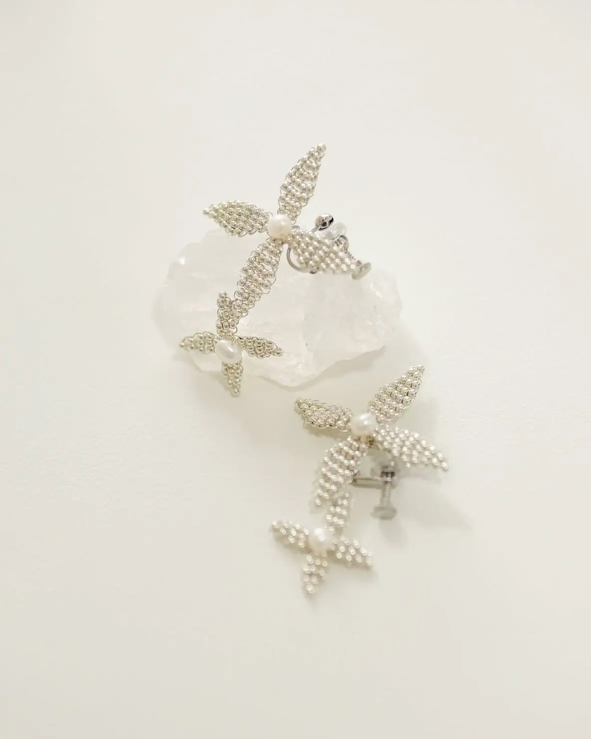新品✴︎オリジナル♡トリプルハートピアス スワロフスキークリスタル 