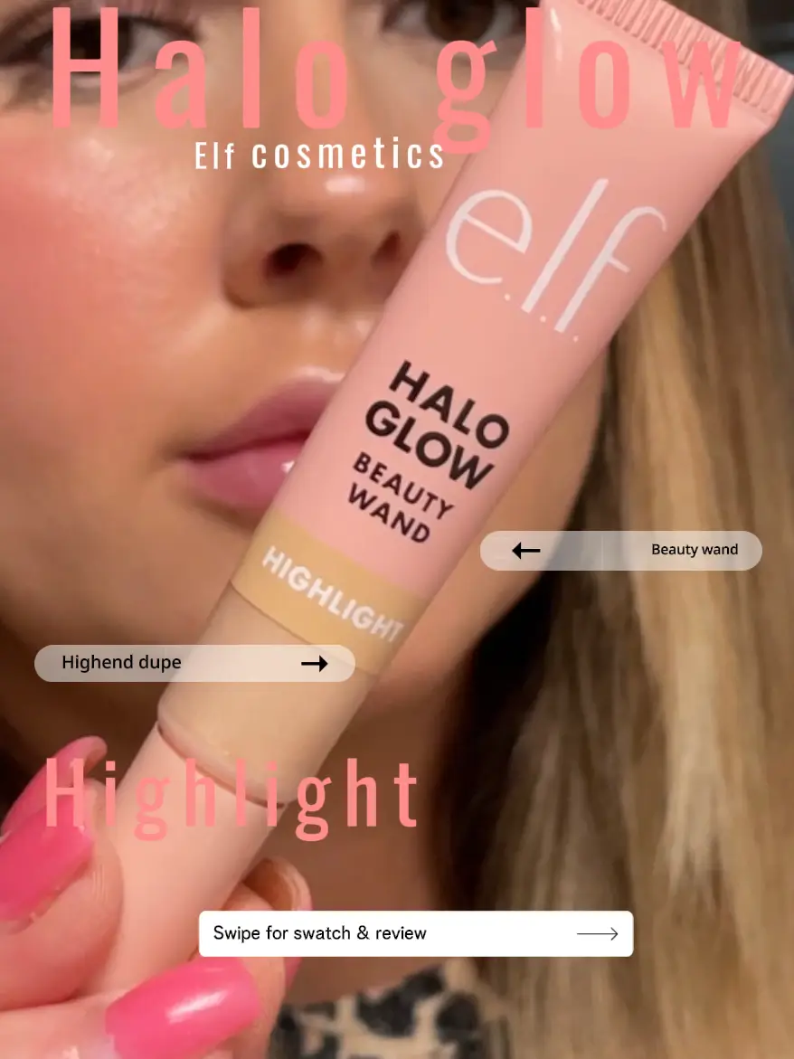 elf Halo Glow Liquid Filter • Highlighter Review & Swatches