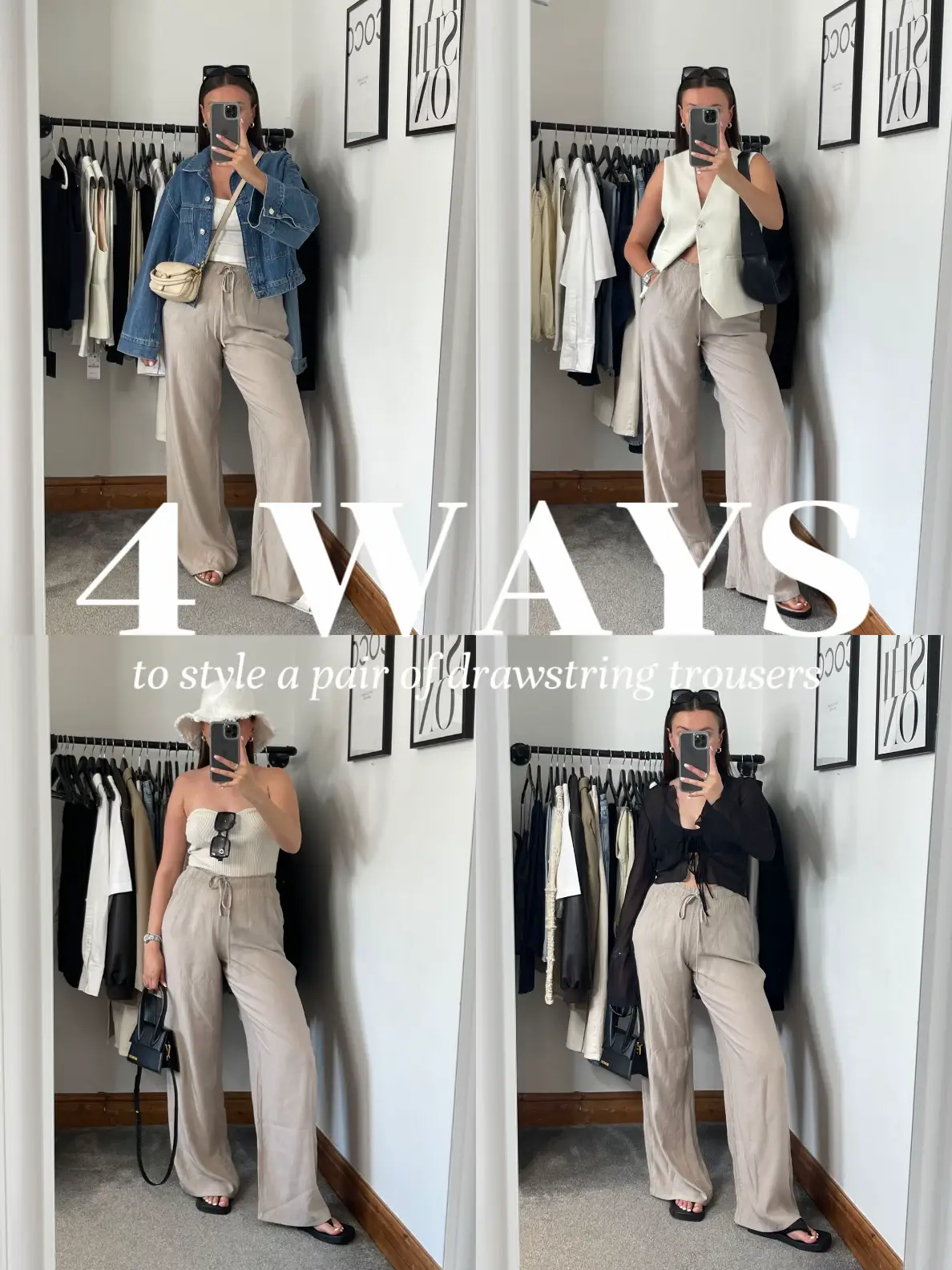 Uniqlo viral trousers: how I style them 🖤, Gallery posted by Sarah  Mantelin