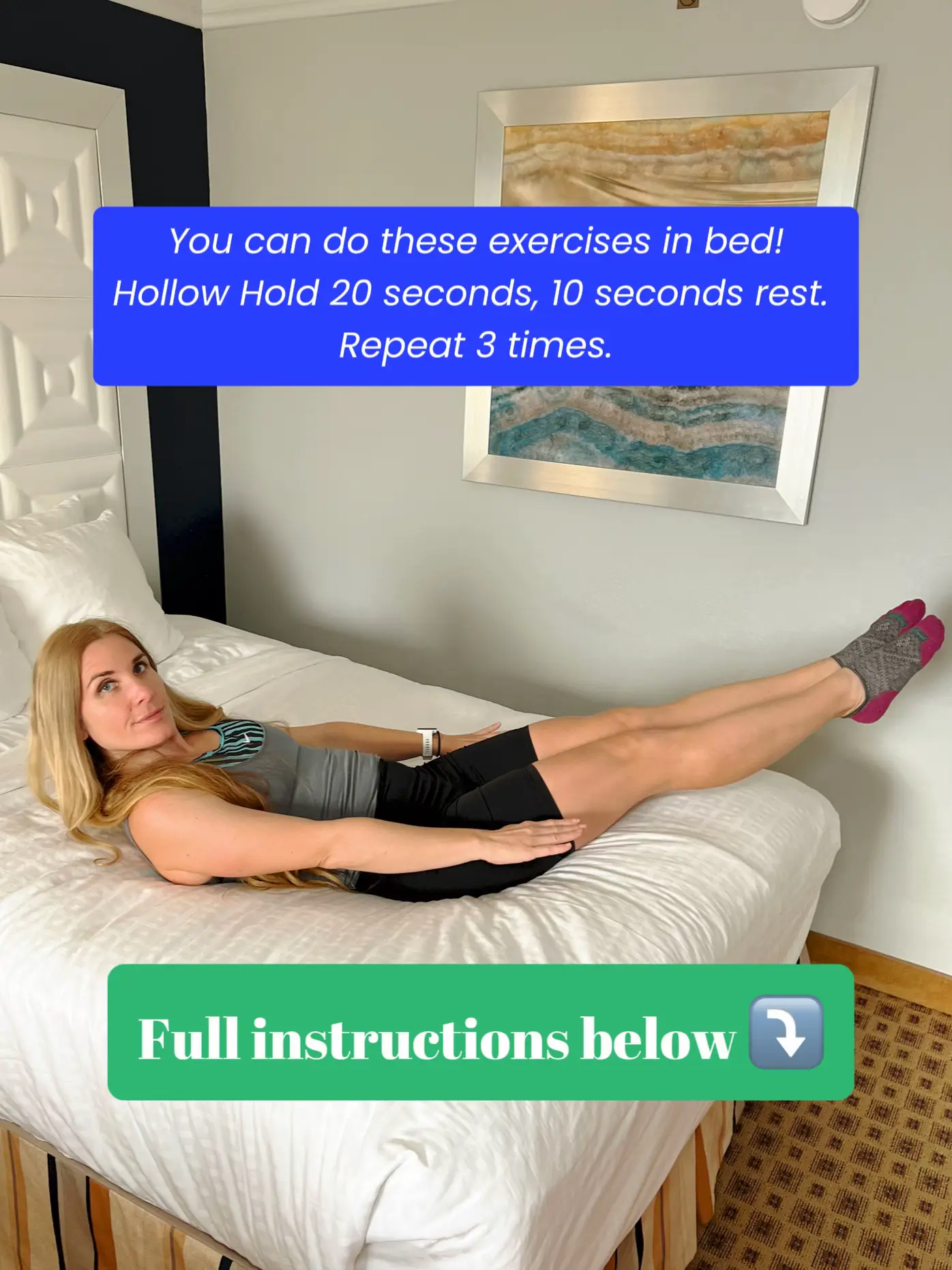 Ab workout from discount bed