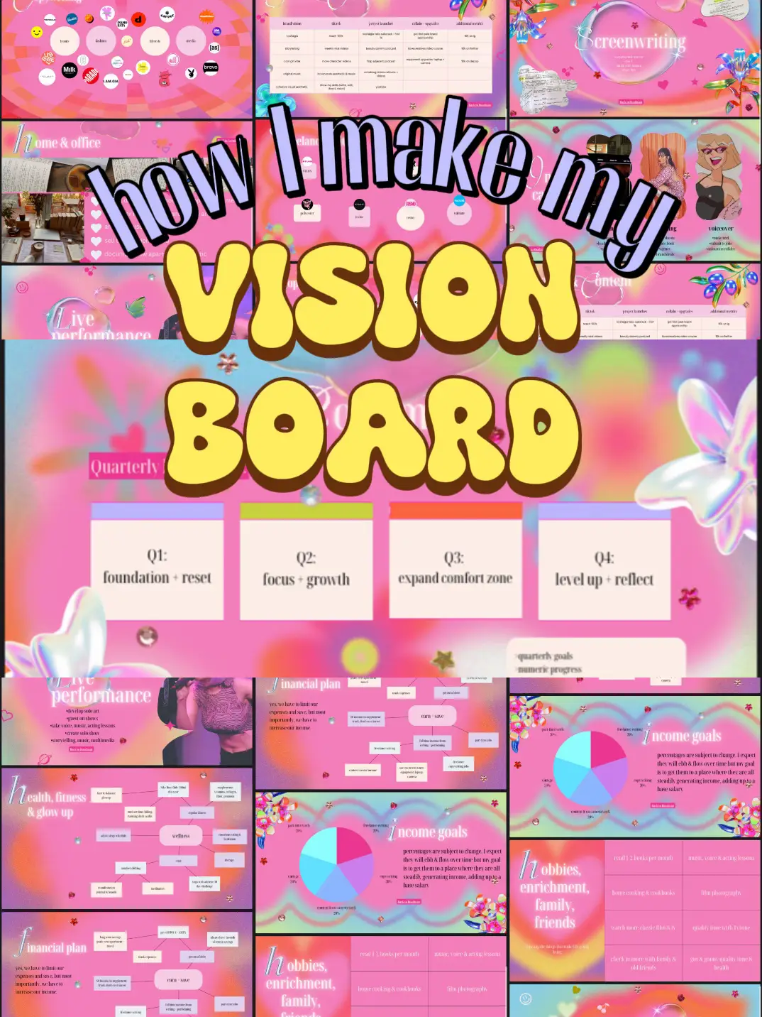 Goodnotes Create a Vision Board Digital 2024 that Girl Vision Board Black  Girl Edition 