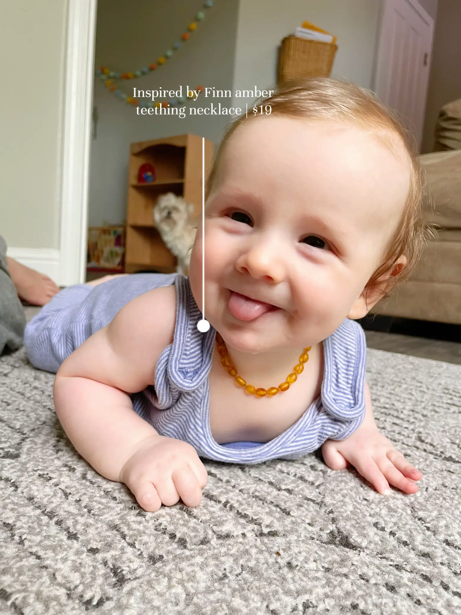 Inspired by finn hot sale amber teething necklace