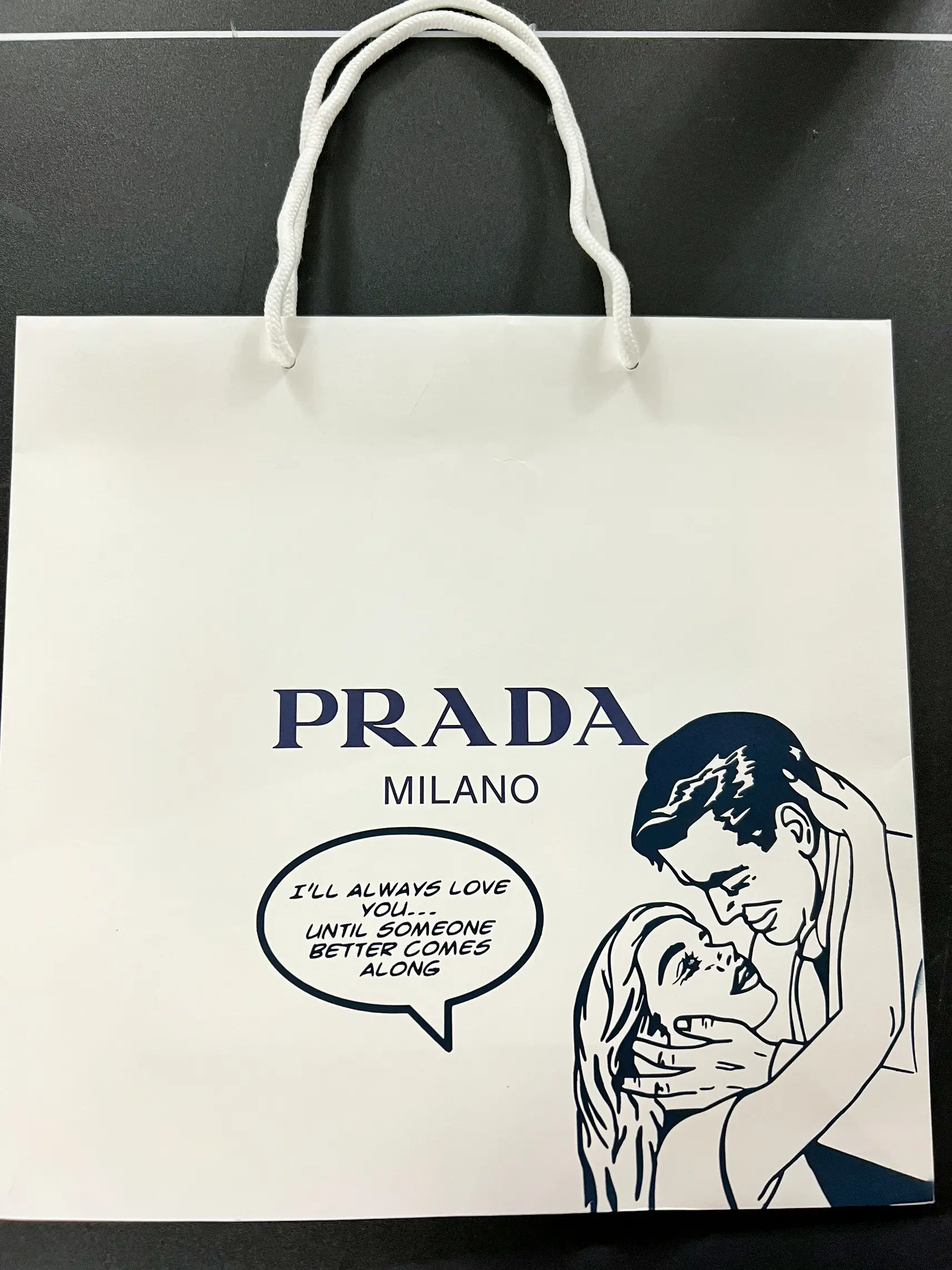 prada shopping bag