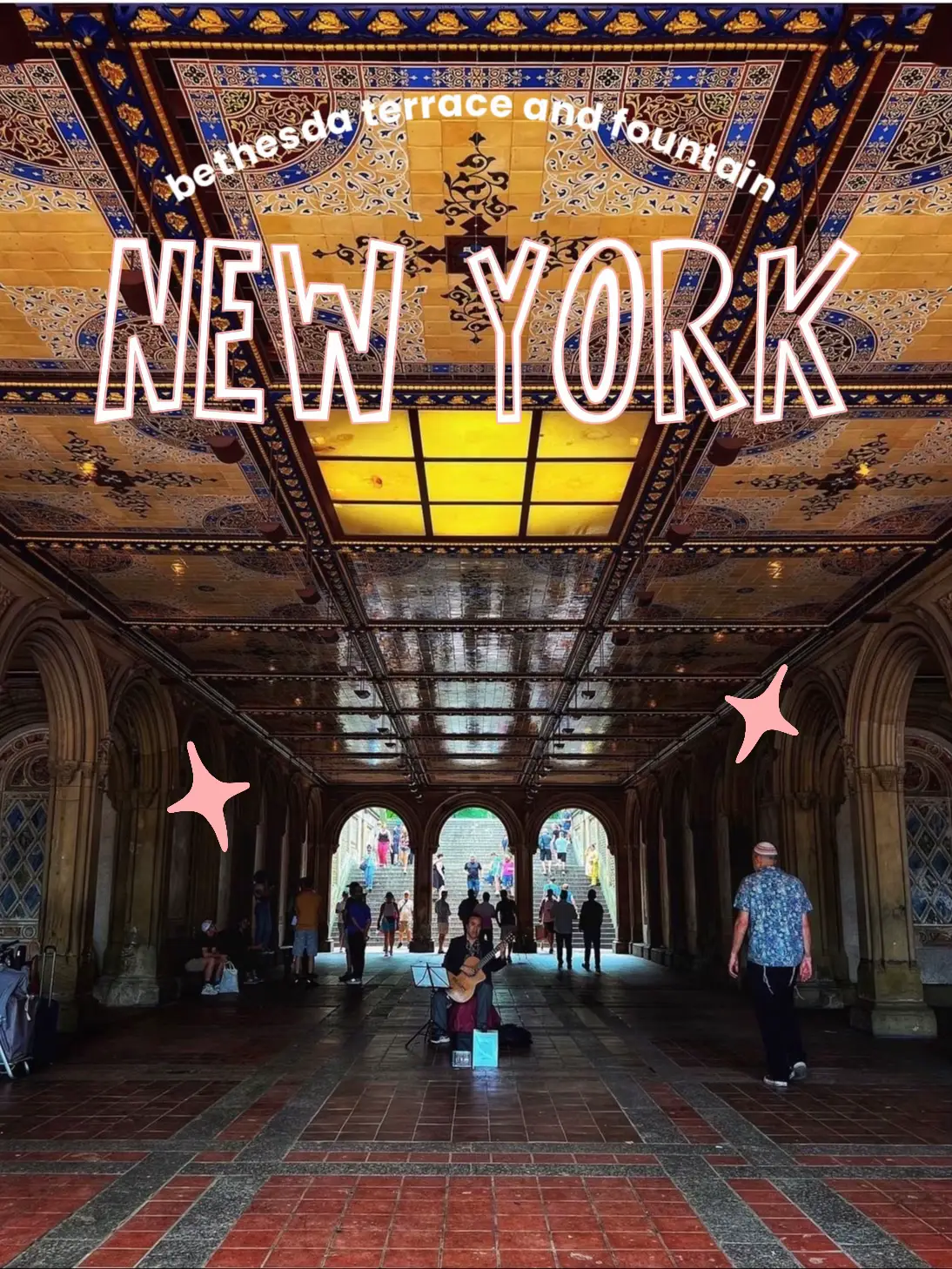 Then & Now: Minton Tiles at Bethesda Terrace, rain, ceiling