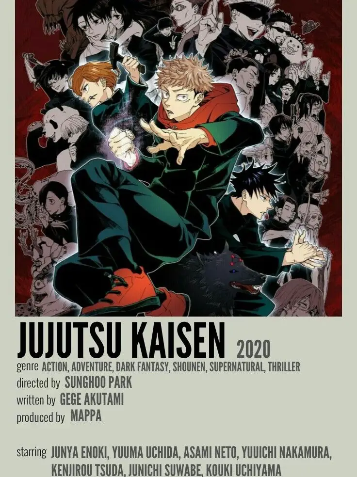 Jujutsu Kaisen Minimalist Poster  Minimalist poster, Anime  reccomendations, Anime films