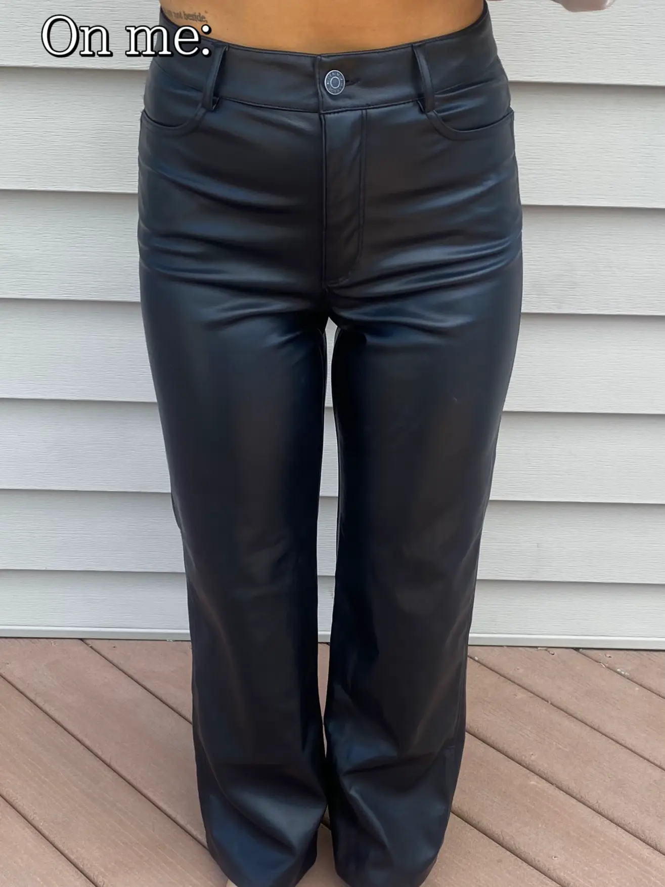 I did a fall Aritzia haul - my faux leather pants are soft as