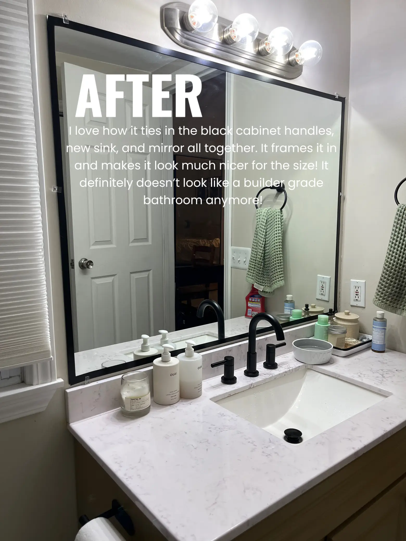 Upgrading a Bathroom Mirror with an Easy to Use MirrorMate Frame