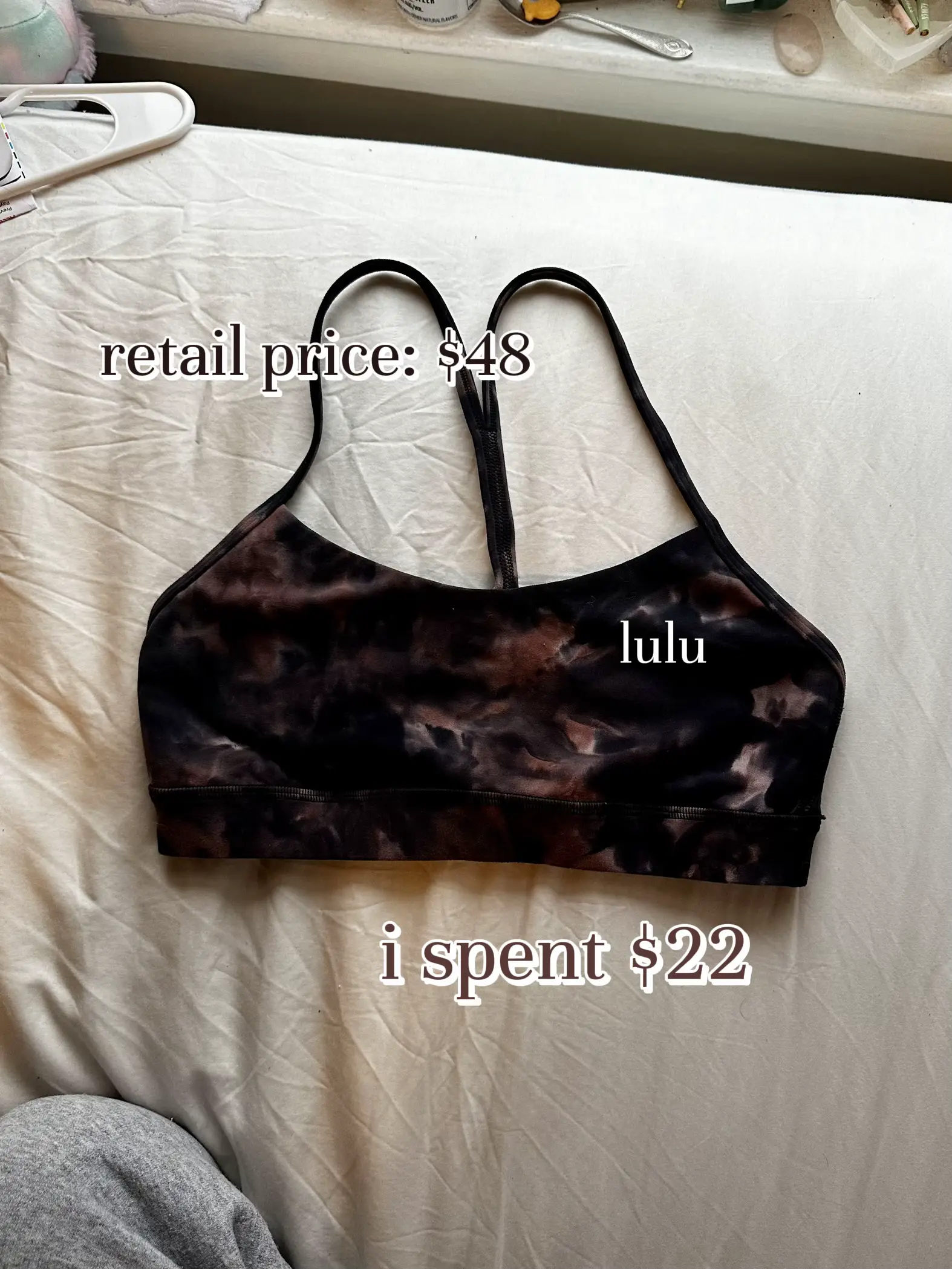 Found a really good dupe for the lululemon flow y bra— less than half