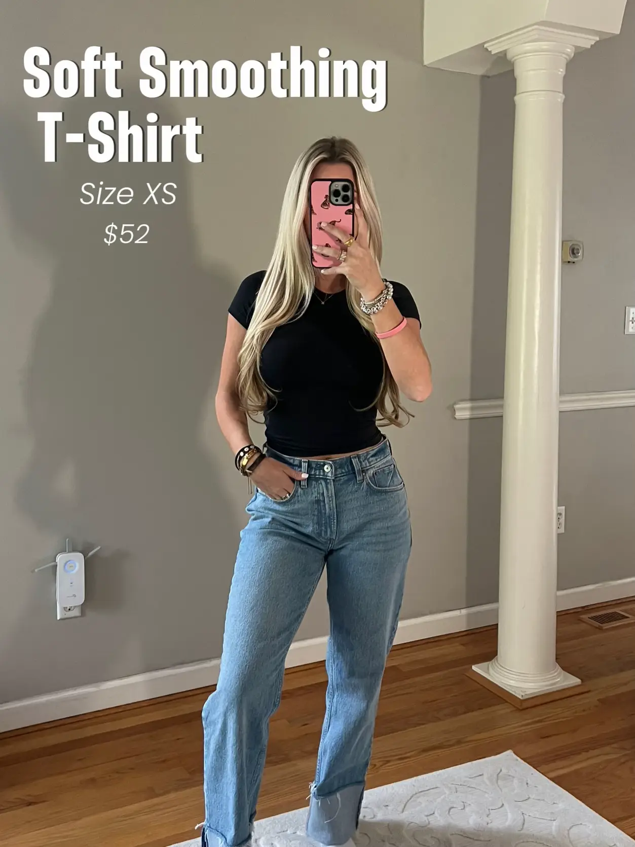 Skims Soft Smoothing T-Shirt Review & Try-On 