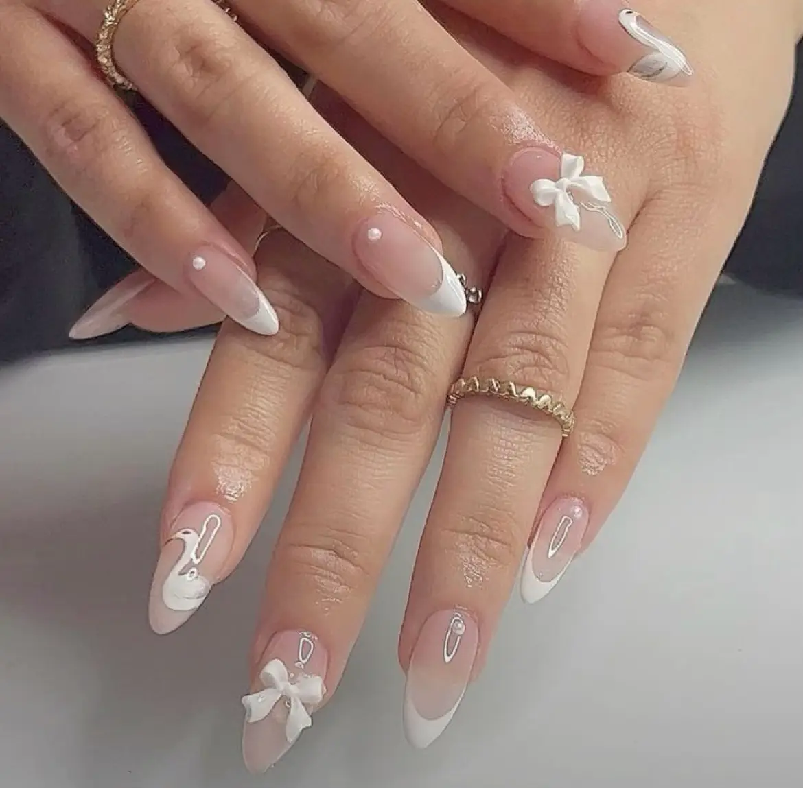 swan nails Gallery posted by soulmaite Lemon8