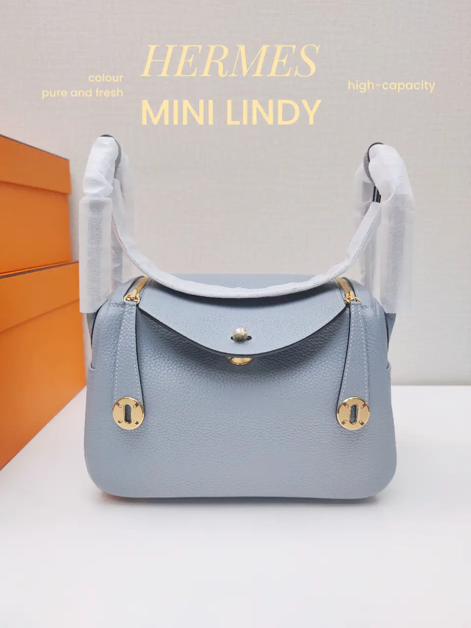 Style your Mini Lindy like this and look fashionably chic! #hermes #mi