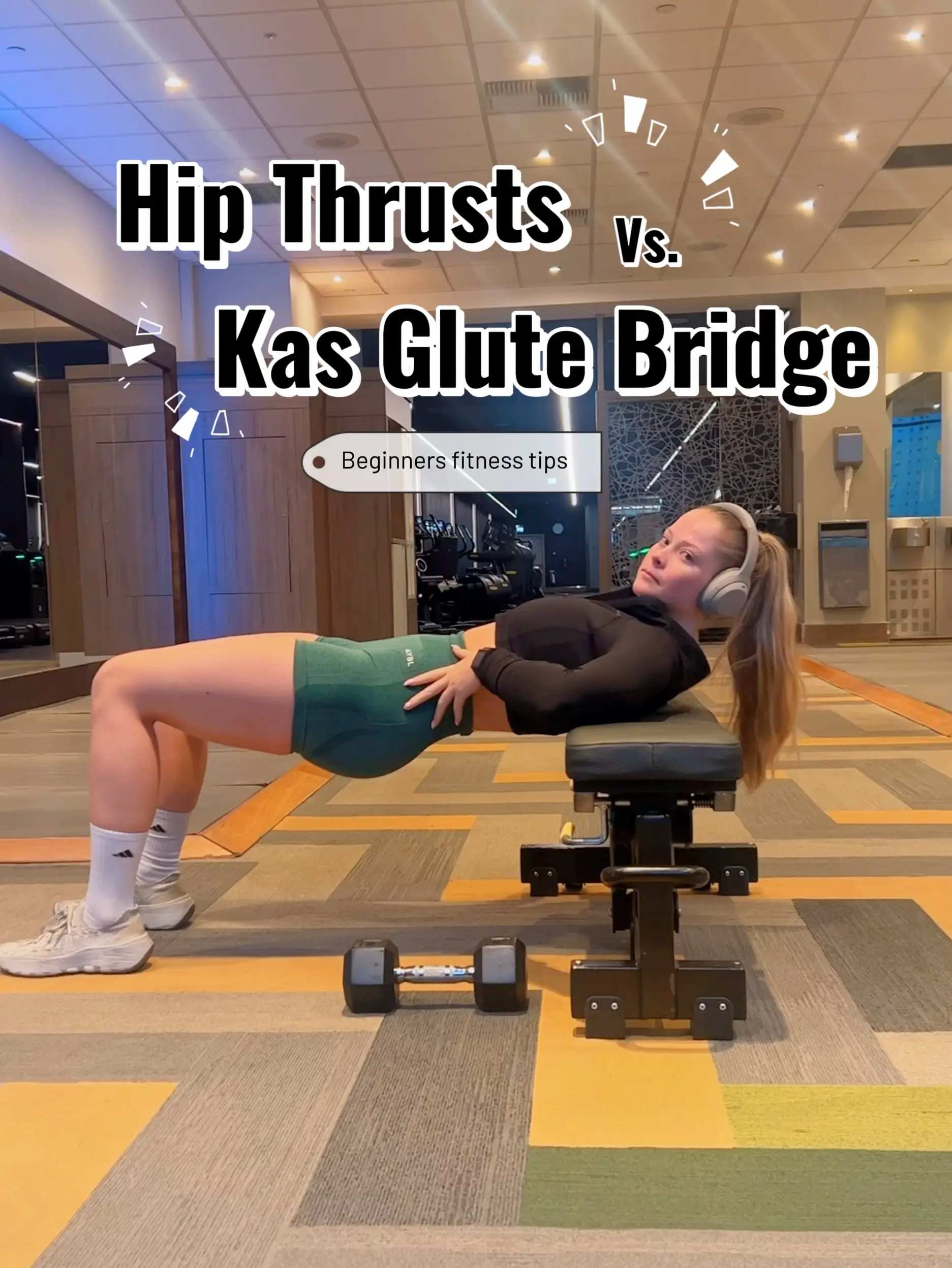 Hip Thrust vs. Kas Glute Bridge, Video published by Spen