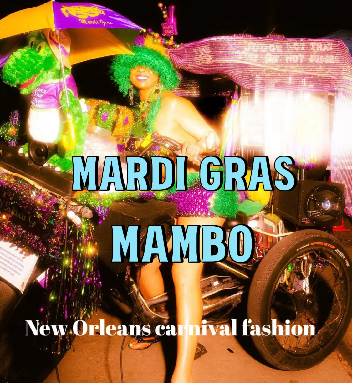 Good Vibes Mardi Gras Mambo Luxury Duffle Bag