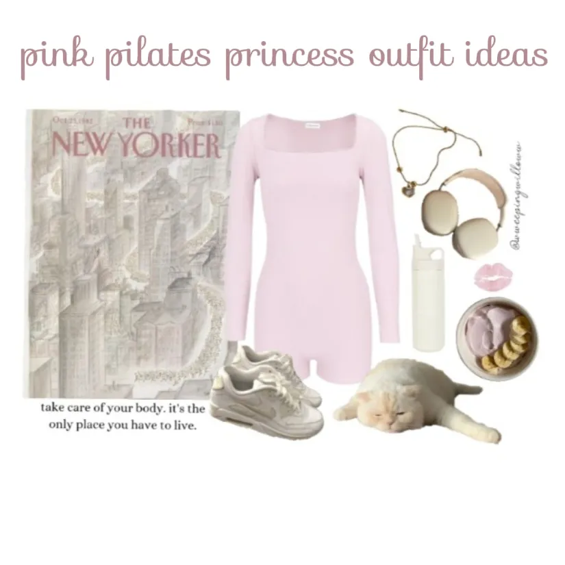 Pink Pilates Princess Moodboard