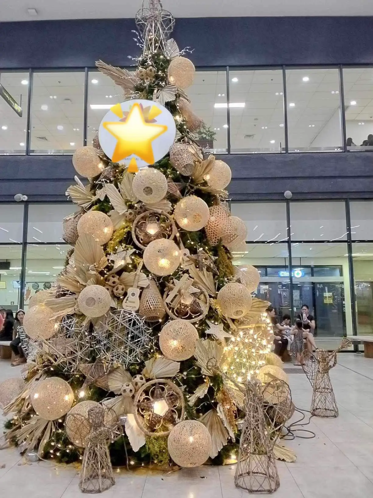 巨大クリスマスツリーオーナメント贅沢造り1点物