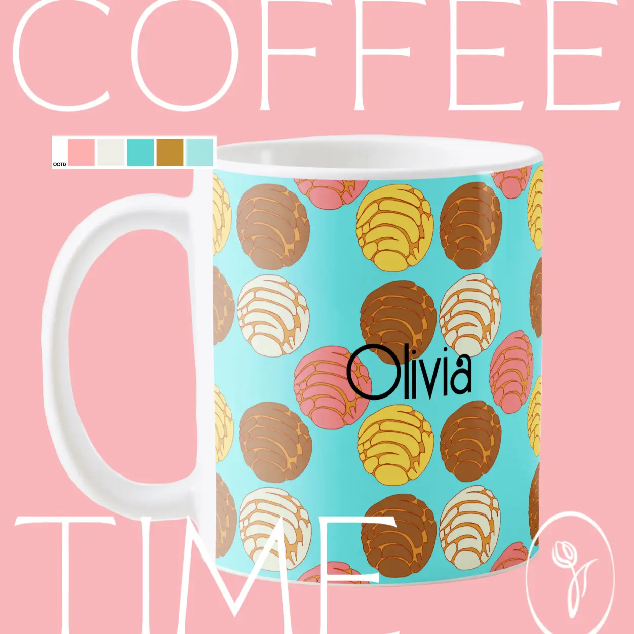 Personalized Mexican Concha Coffee Mug, Gallery posted by Dulcechibi