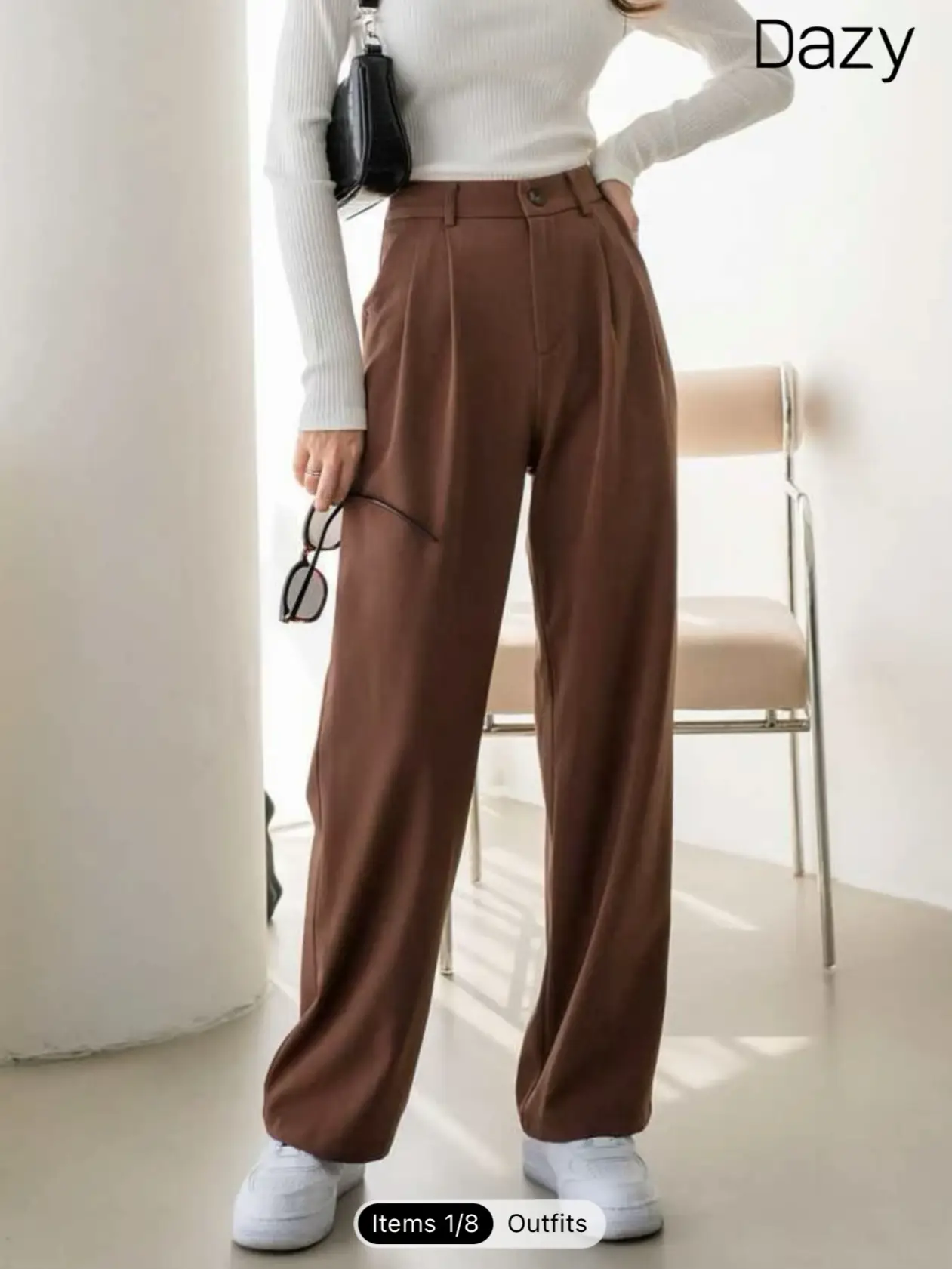 SHEIN ICON 90s Low Rise Ruched Flare Leg Pants