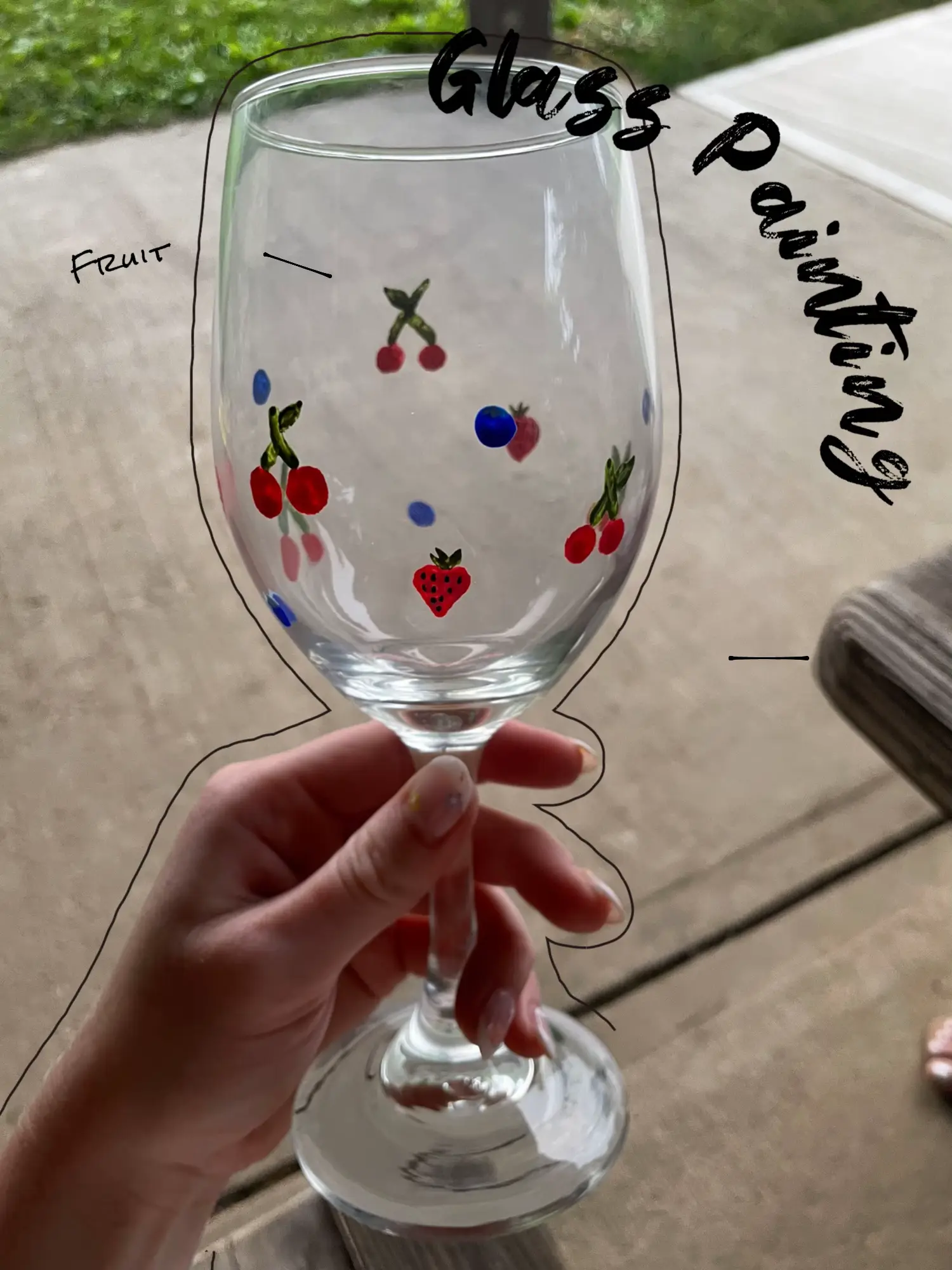Painted Creations Wine Glasses By DONNA