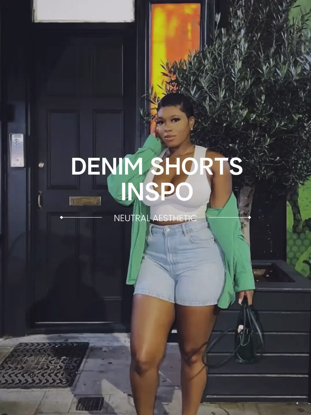 SHEIN EZwear Plus Size Sexy Raw Hem Black Denim Ultra Mini Shorts