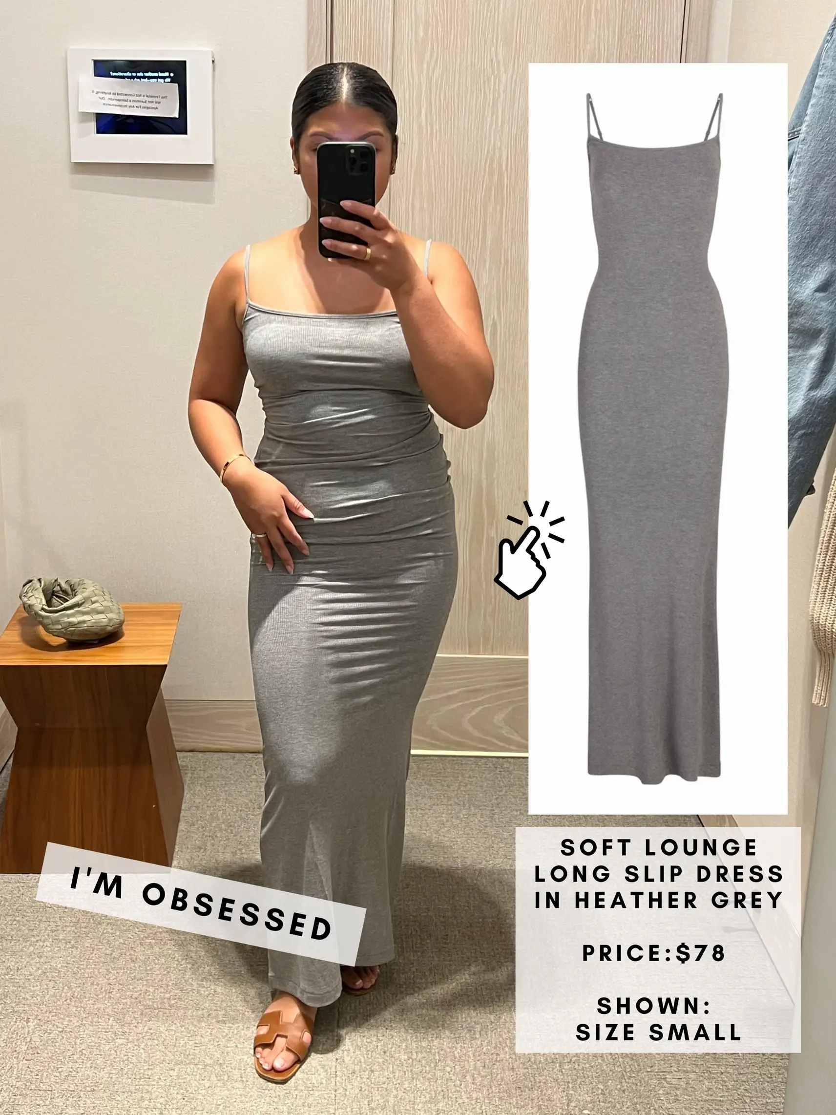 I'm 5'2 and a size 6 - I tried the viral Skims dress in white, it was a lot  more see-through than the black