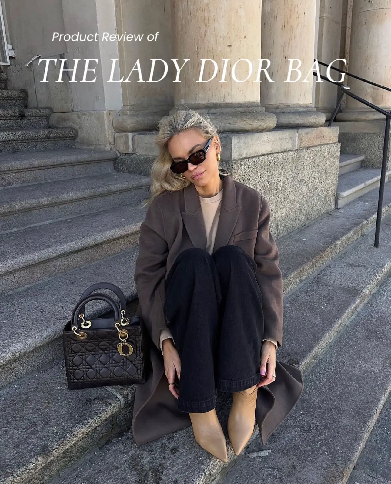 BAG of the Day 2: LADY DIOR Grey Metallic Silver leather medium #ladydior # dior 
