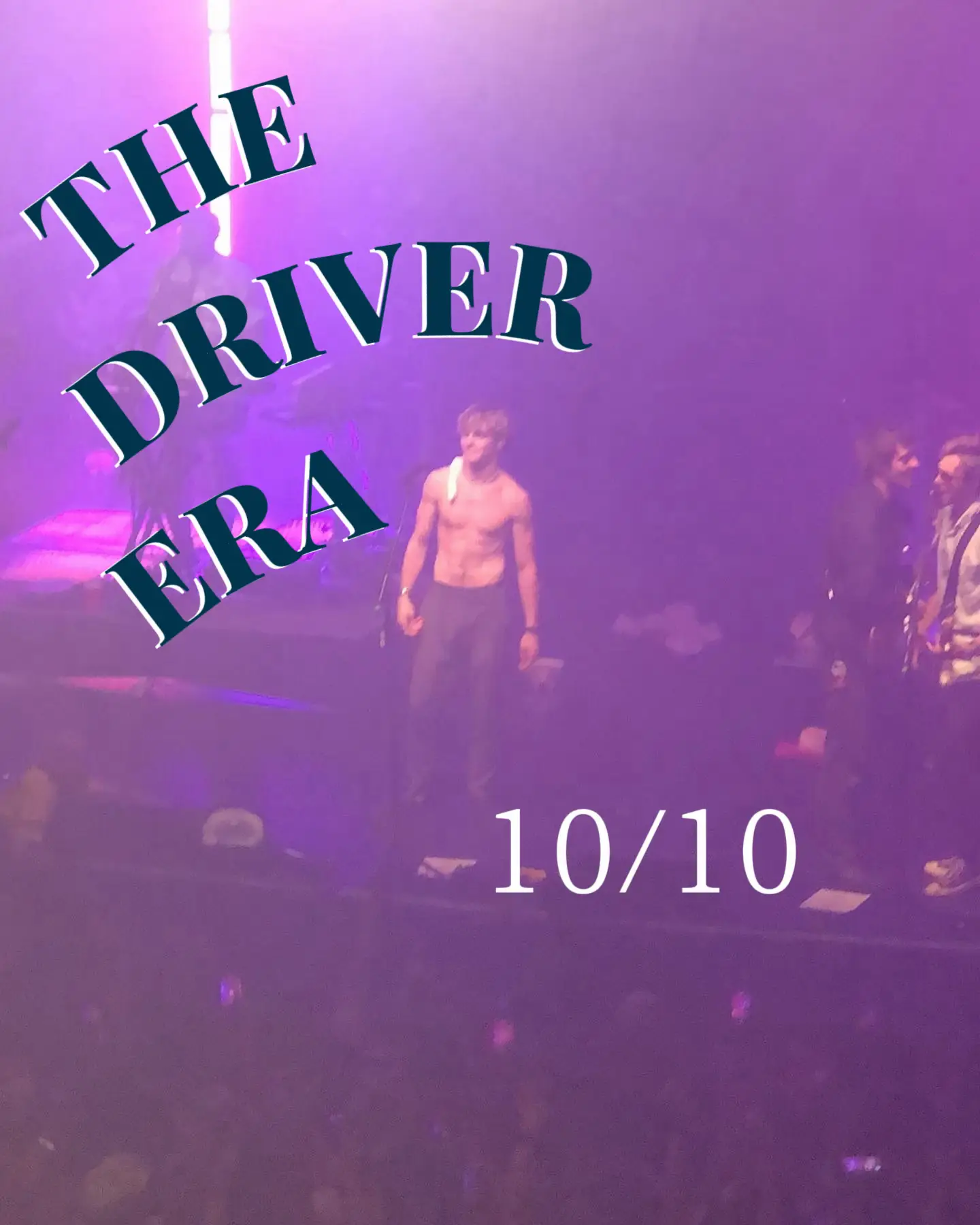  A picture of a band with the words "The Driver Era" written on it.