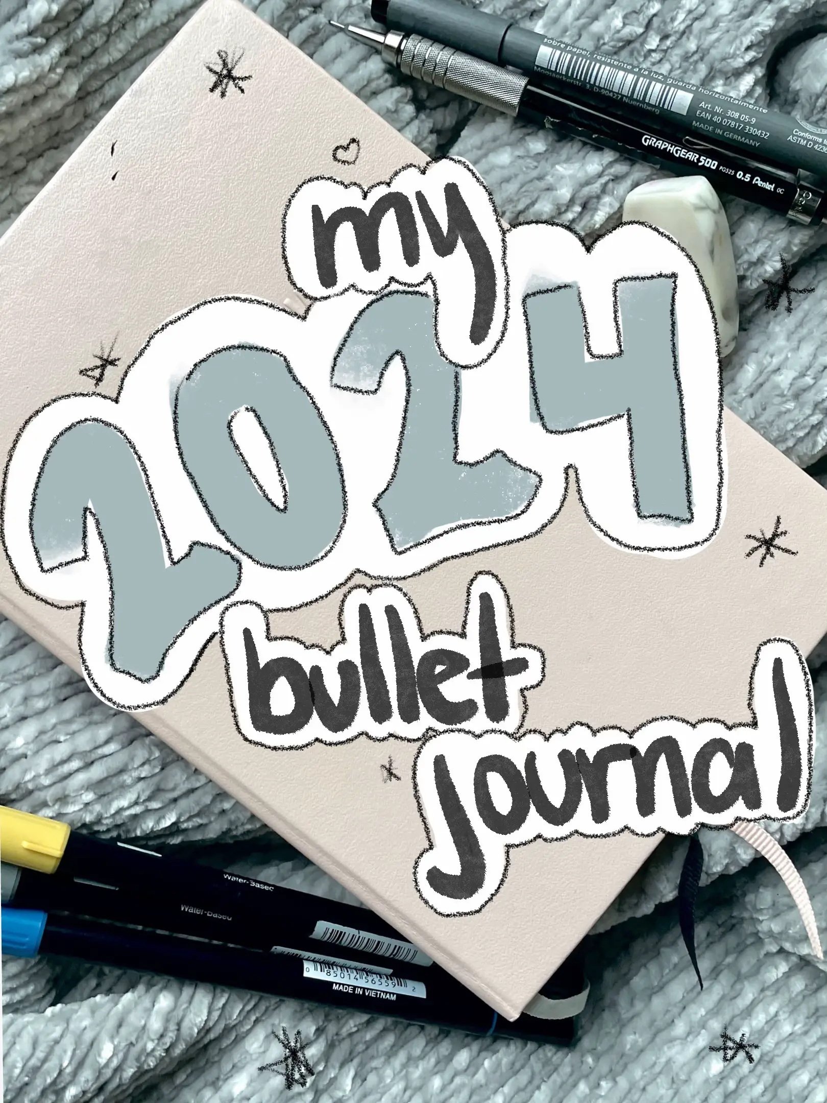 Pink Powder 2024 Premade Bullet Style Journal