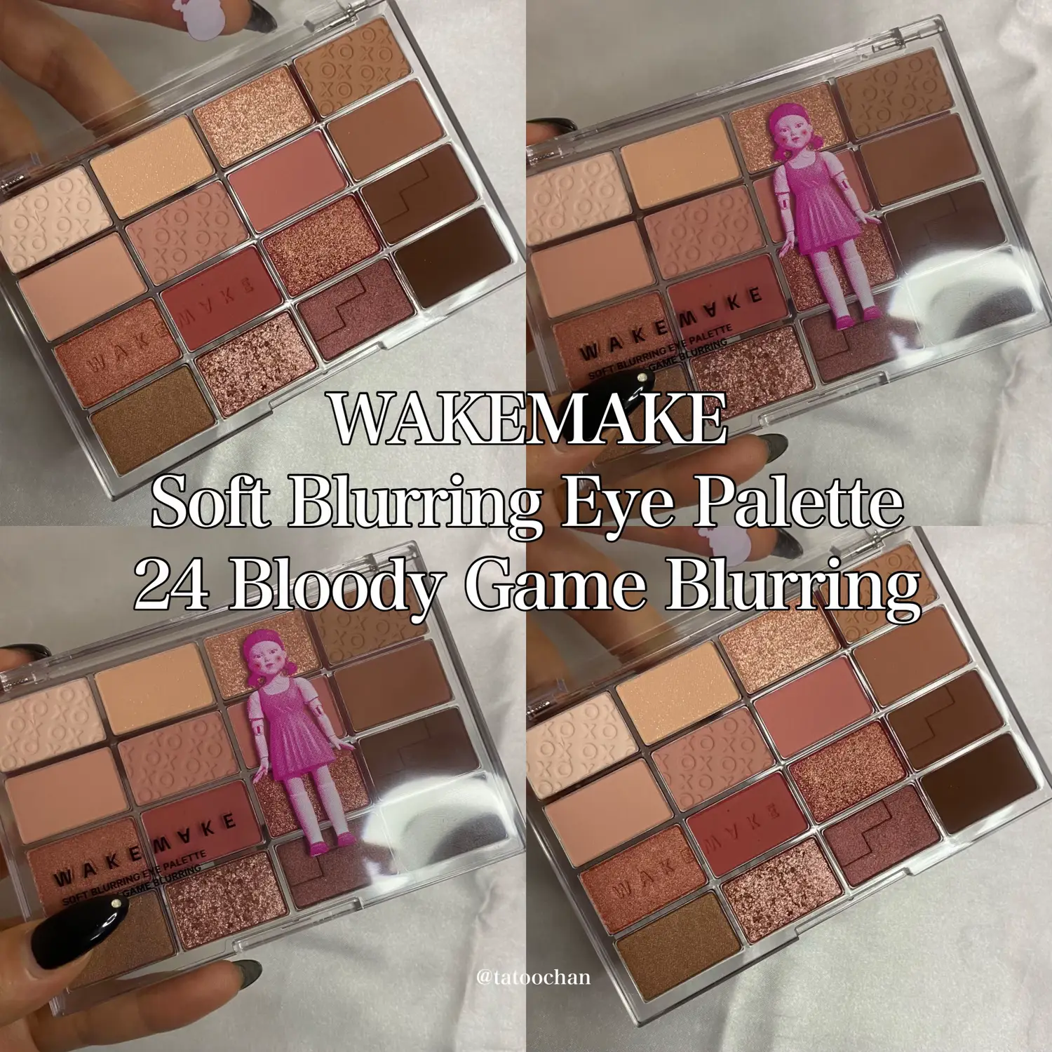 イカゲーム2×WAKEMAKEコラボ！アイシャドウパレットレビュー💗✨