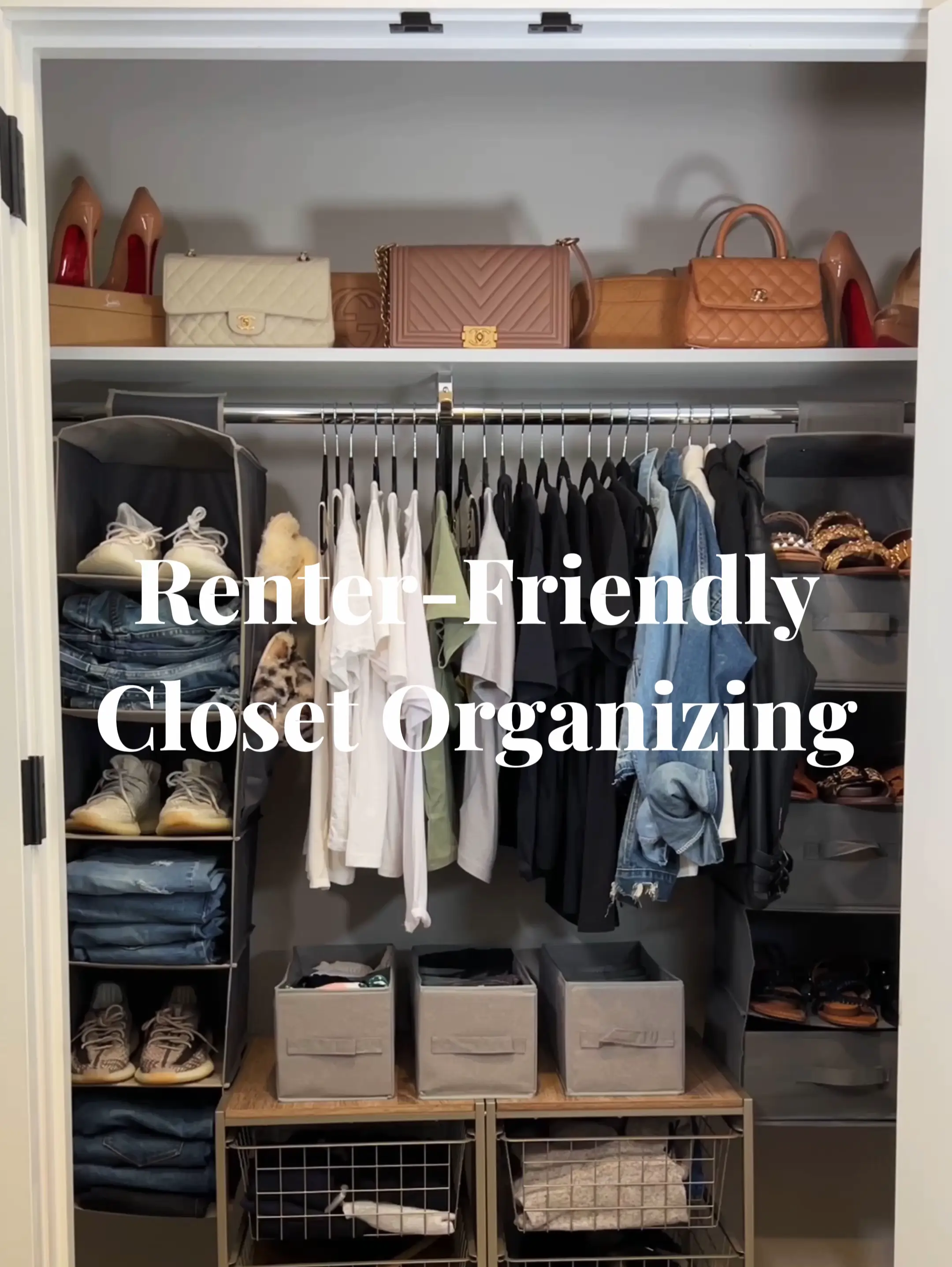 Small hall closet with deep shelving- HELP! : r/Homeorganization