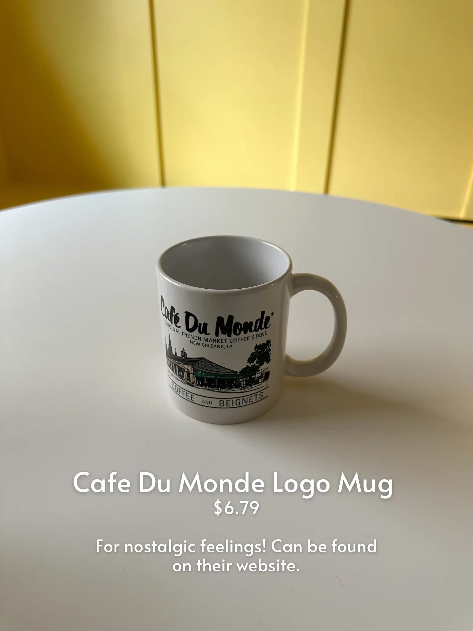 Cup and Saucer Set • Cafe Du Monde New Orleans