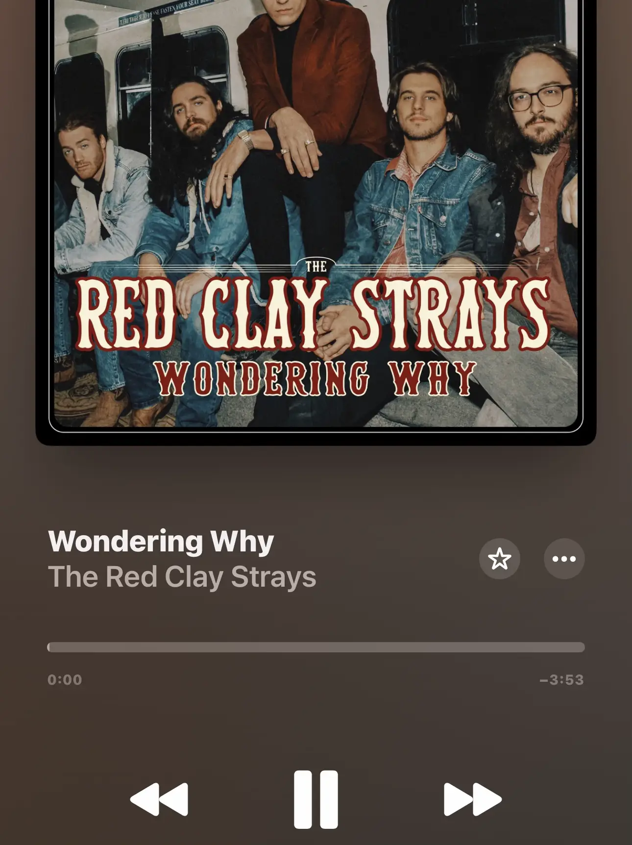  The Red Clay Strays are playing a song on a radio station.