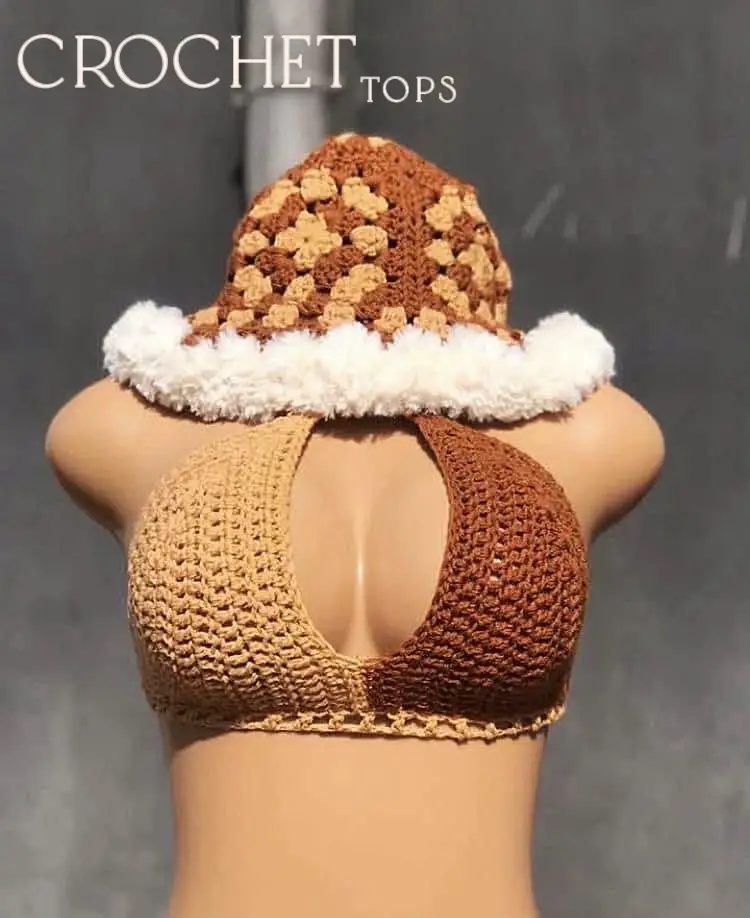 Bralette - Crochet Daisy Longline/Rose - inspired living