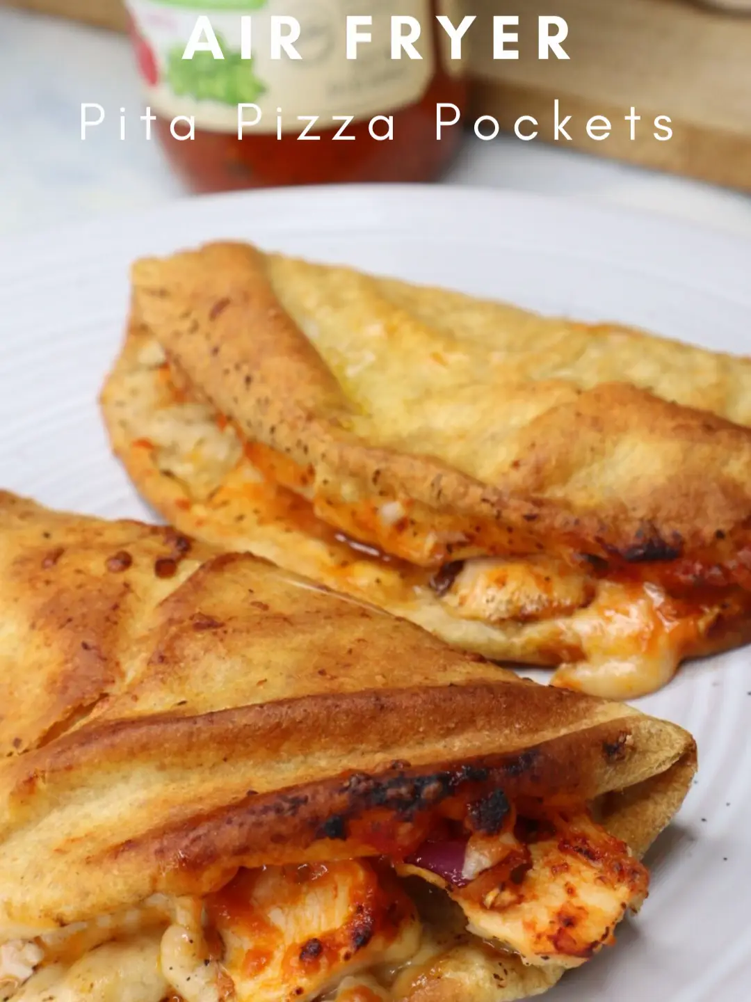 Air-fryer pitta pizzas