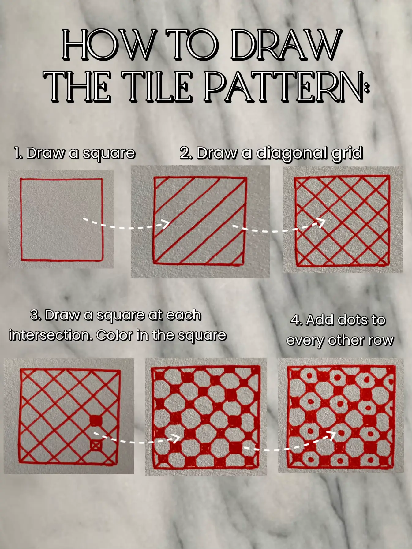 PAISLEY Pattern Drawing Guide How to Draw Geometric Patterns Step