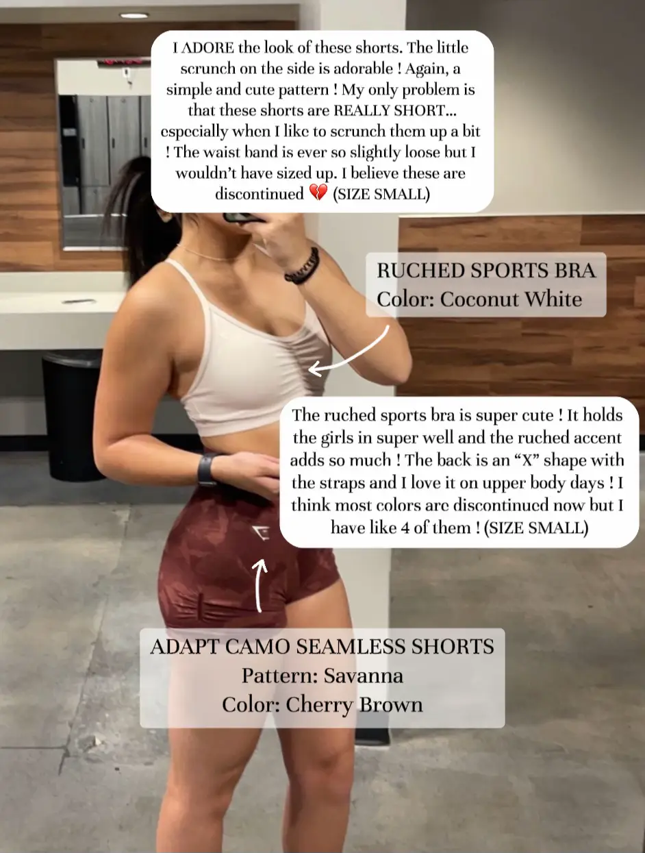 Gymshark Adapt Marl Seamless Sports Bra - Archive Brown/Cherry Brown