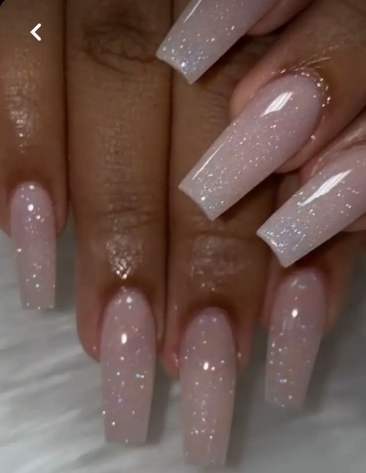 130 Pink glitter nails ideas  nails, beautiful nails, pretty nails