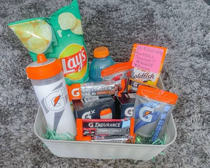 Football basket clearance for boyfriend