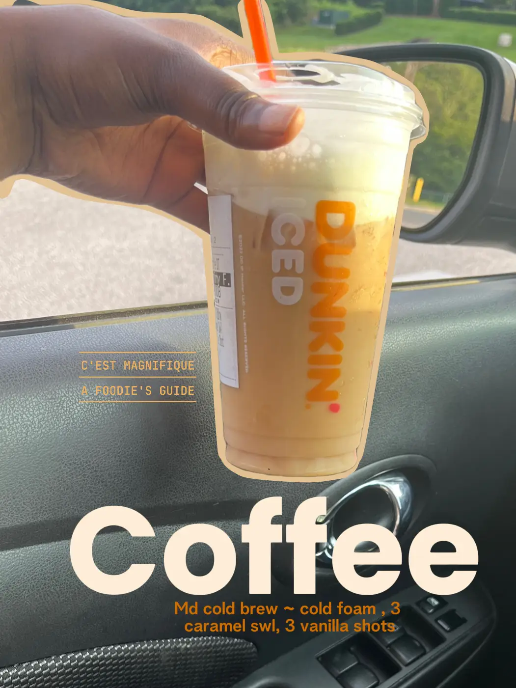 My Dunkin likes me , I feel like this is alot of cold foam for a medium . :  r/DunkinDonuts