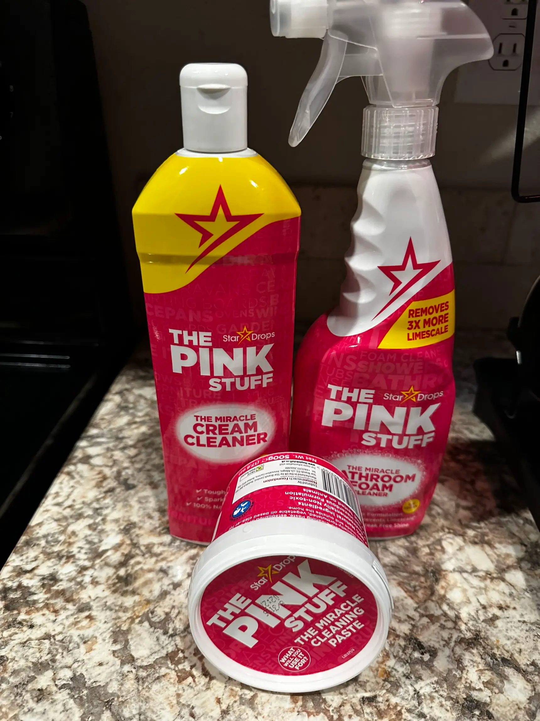 Stardrops - The Pink Stuff - The Miracle Power Foaming Toilet Cleaner - 2  Treatments - Self Activating Pink Foam