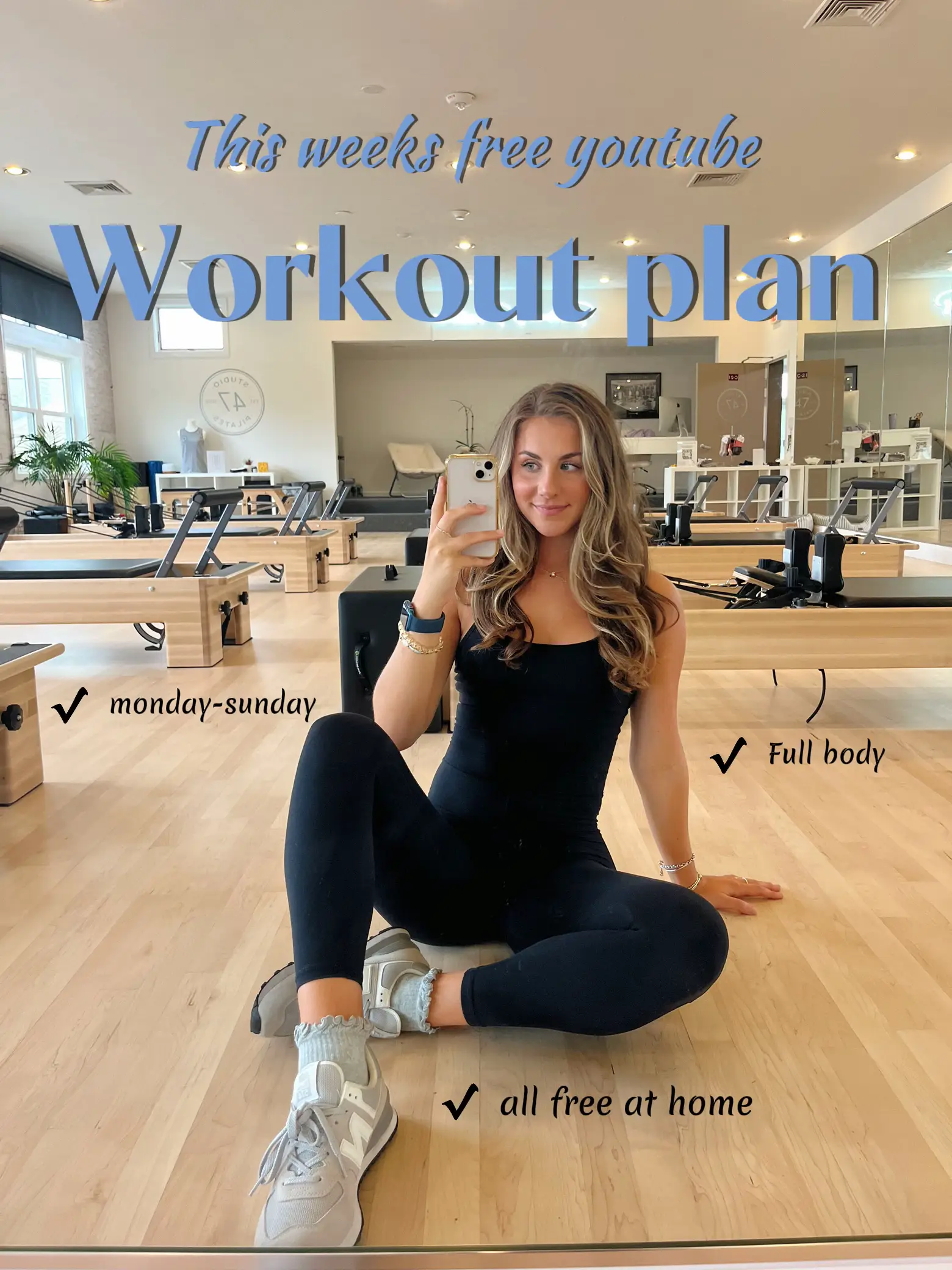 Full body Pilates/barre workout ✨💗 perfect to get moving after