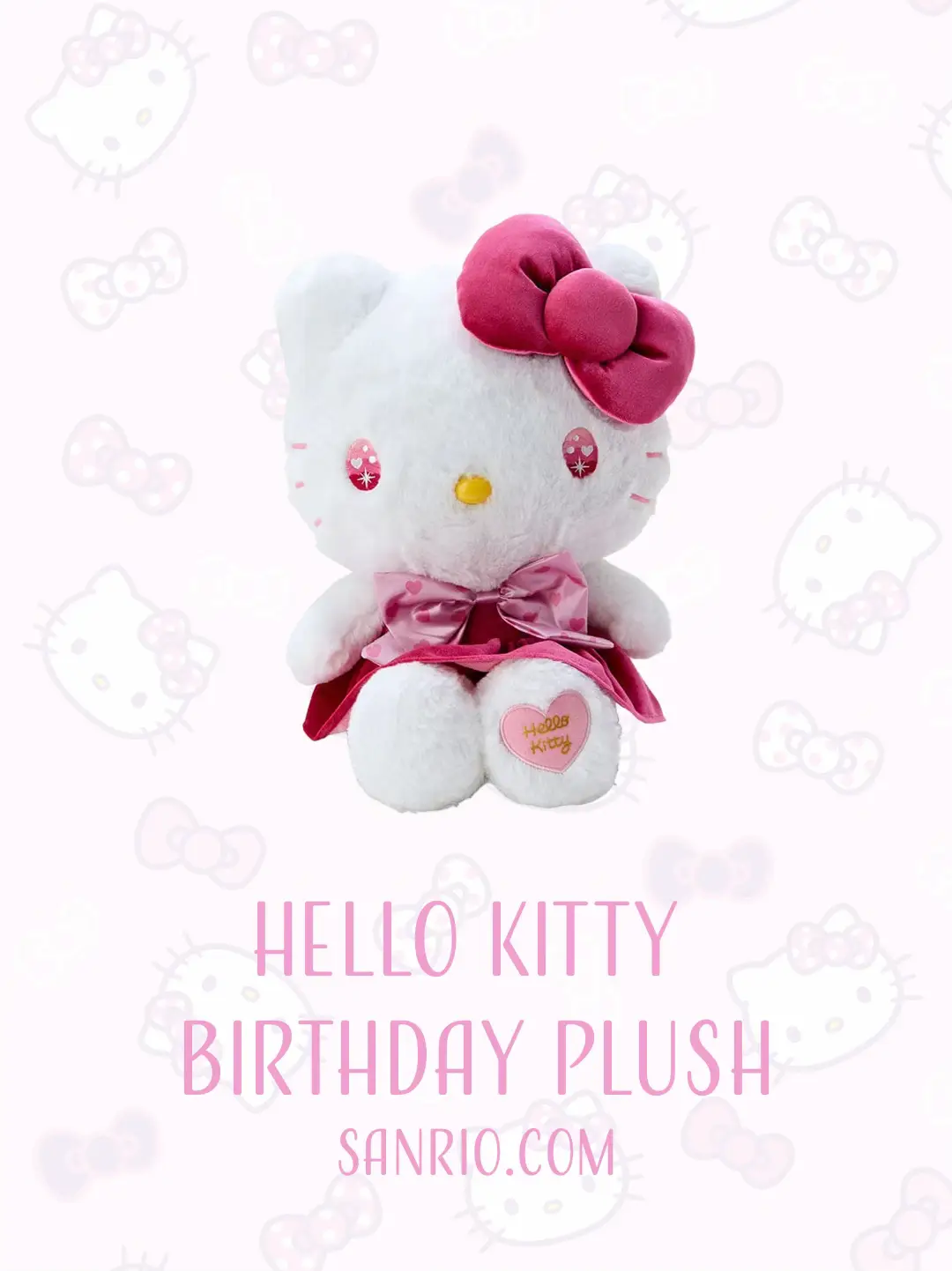 Hello Kitty plush ❤️  Hello kitty themes, Hello kitty plush