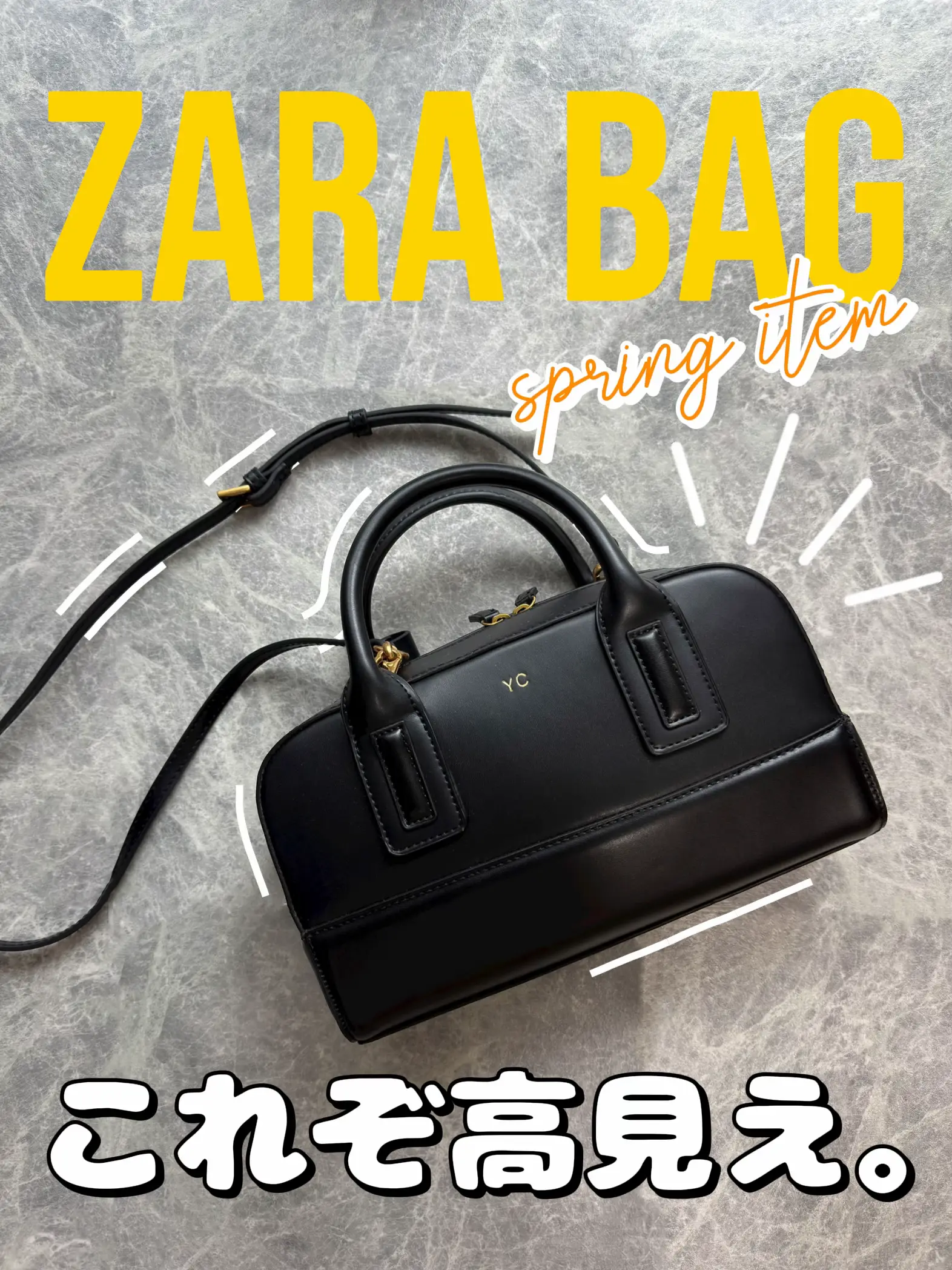 期間特売ZARA エンボス ボストンバッグとショルダーバッグ ホワイト バッグ