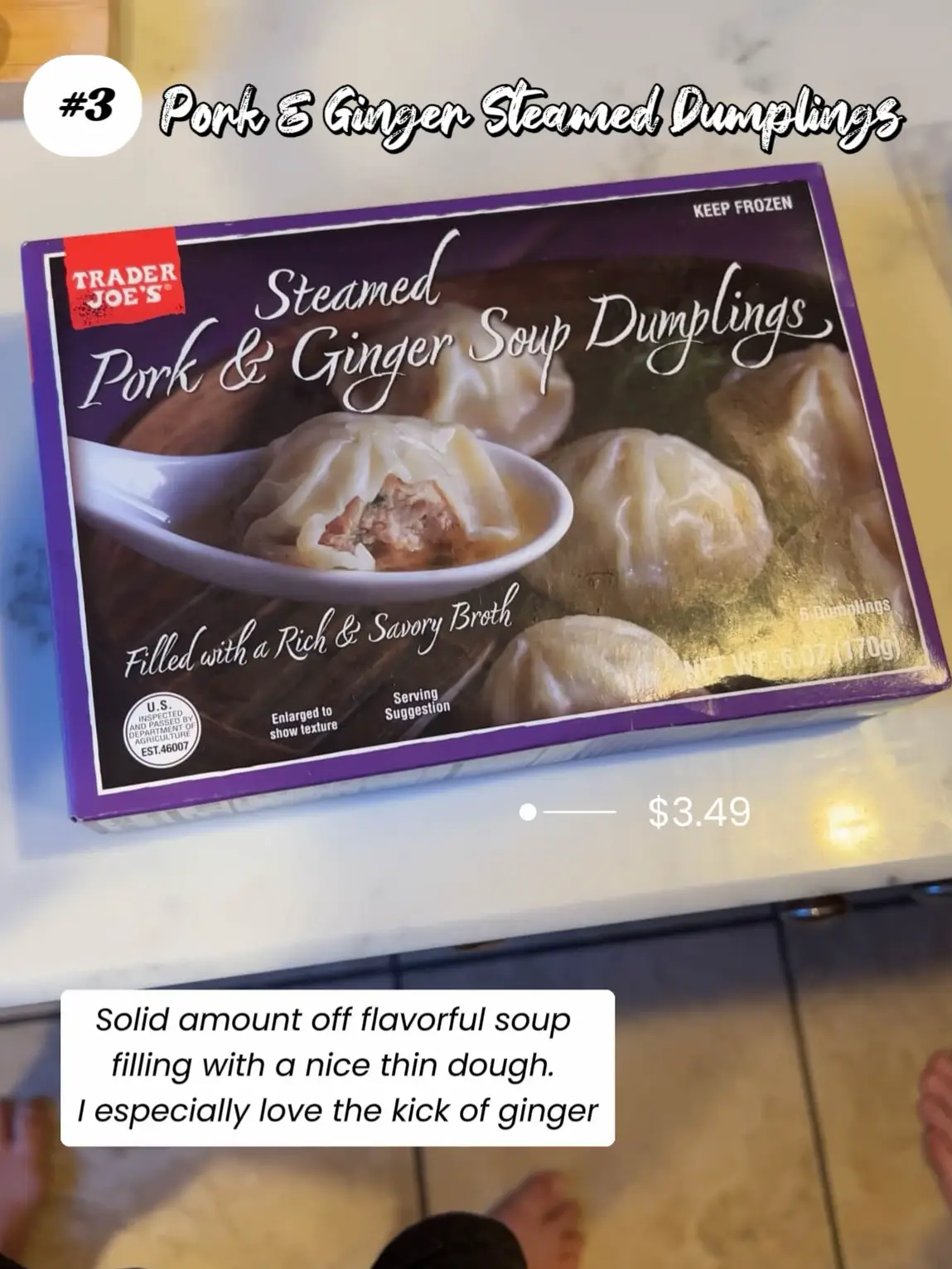 Trader Joe's Steamed Chicken Soup Dumplings (Pack of 8) - Frozen White  Chicken Meat Filled with a Rich and Savory Broth - Delicious Frozen Meal 