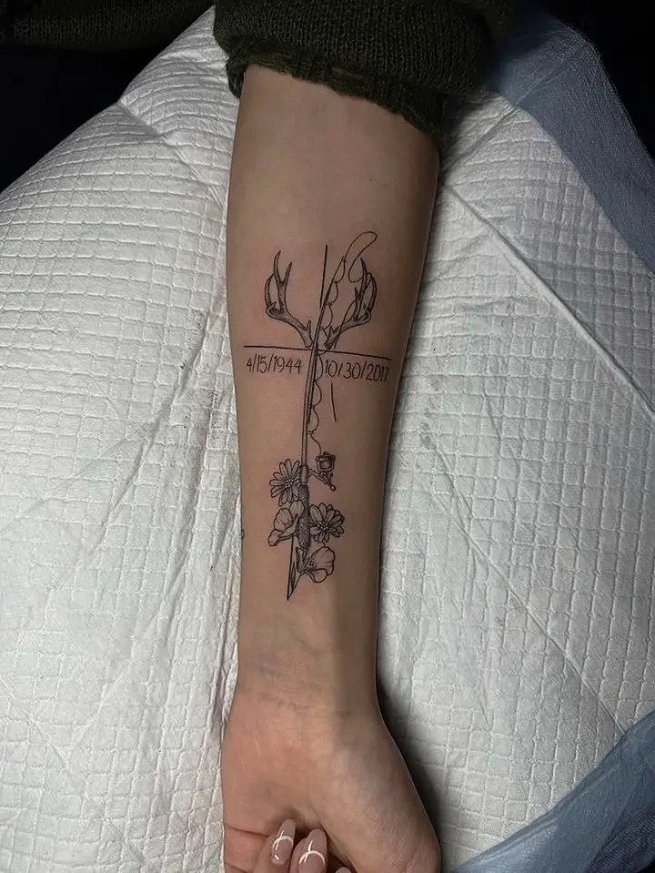Fishing Tattoo, Fish Hook Heart, Hunting Tattoo, Deer Antler Heart, Heart  Tattoo, Fake Tattoo, Temporary Tattoo, Fishing Gift, Hunting Gift 