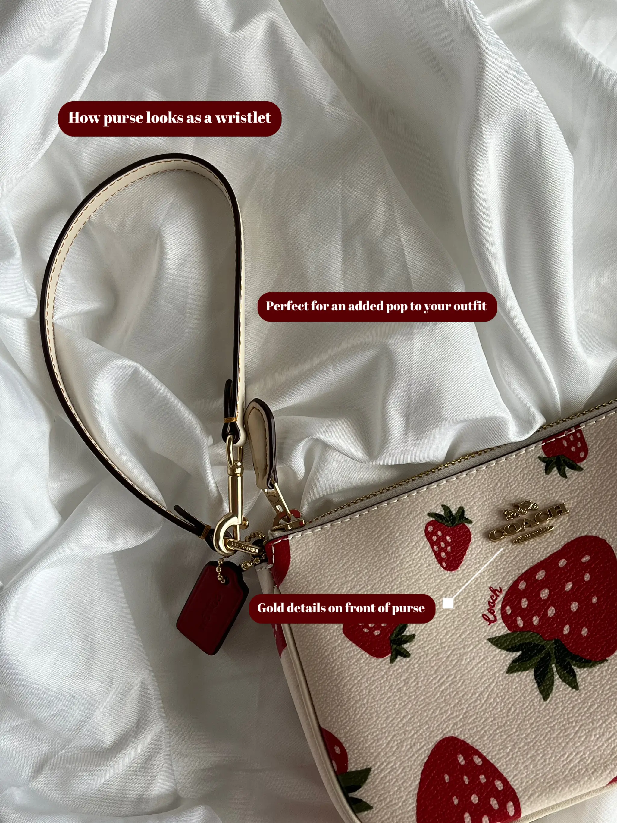 COACH Nolita 15 Wristlet Mini Bag Strawberry Pink Algeria