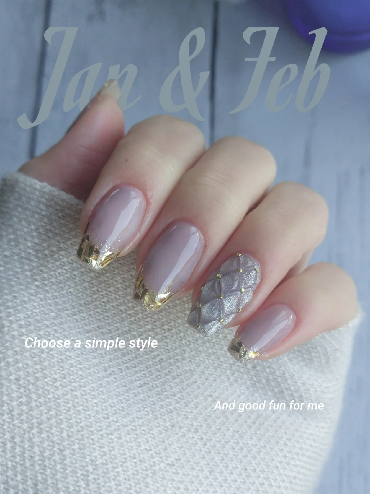 NEW NAIL～ガラスフレンチ🪞～ | ☞とも☜が投稿したフォトブック | Lemon8 